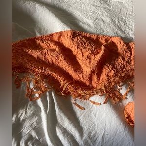 Tube top with tie in the back